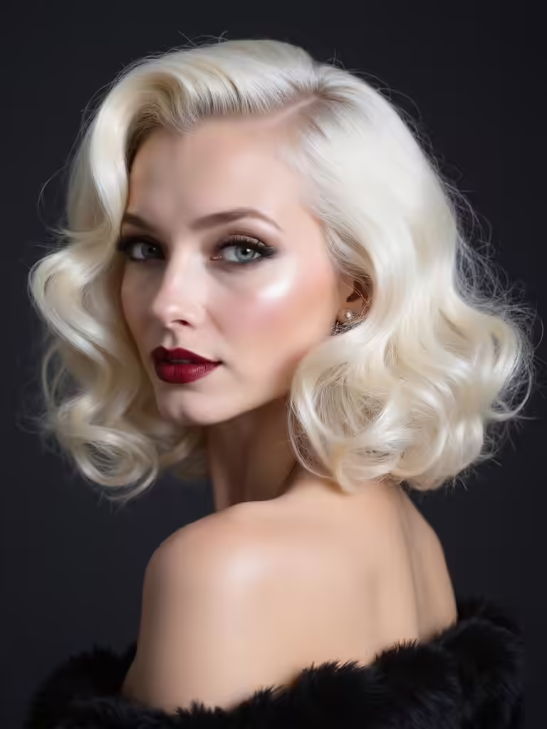 glamorous hollywood waves technique