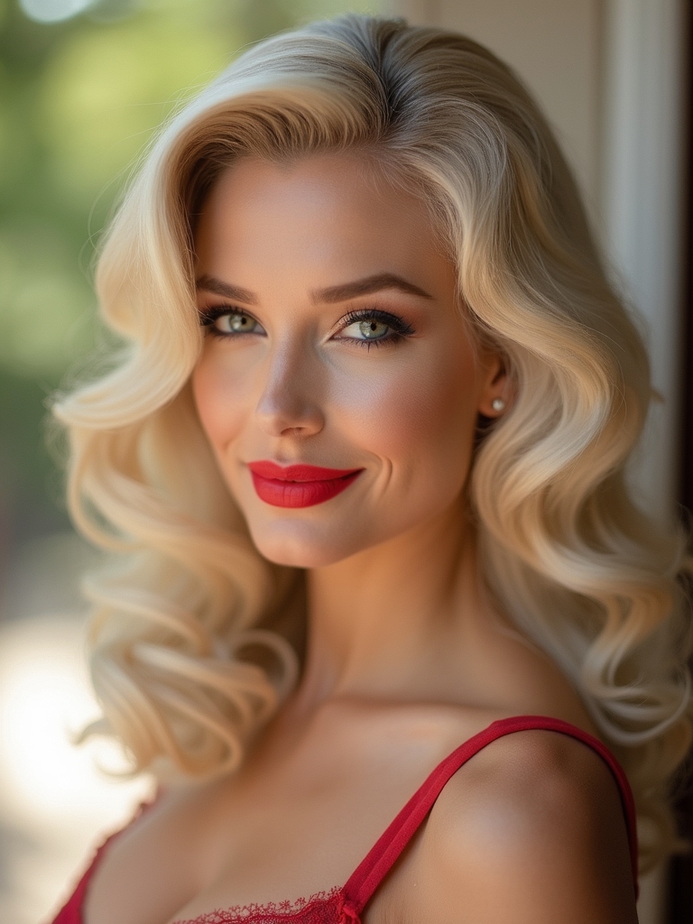 glamorous vintage hollywood hairstyle