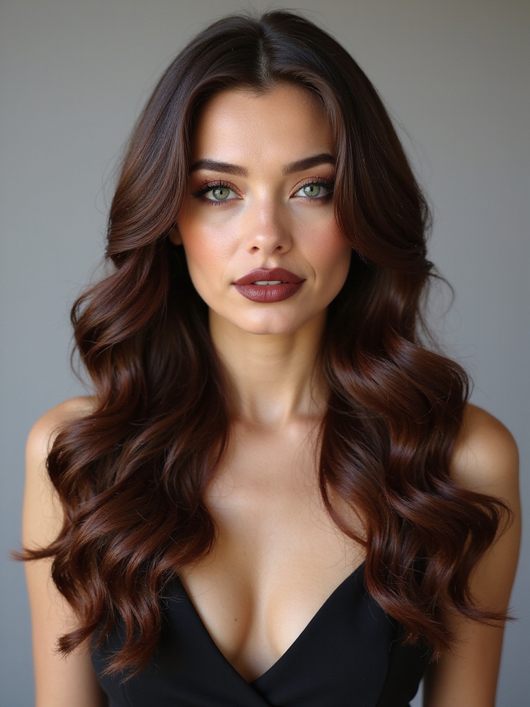 gorgeous shiny hollywood waves