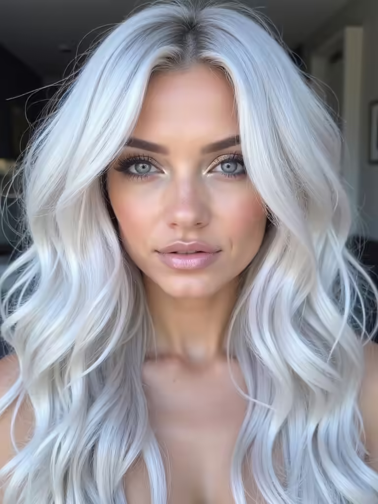 icy platinum hair transformation