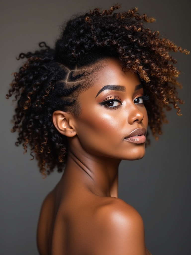 layered curly taper hairstyle