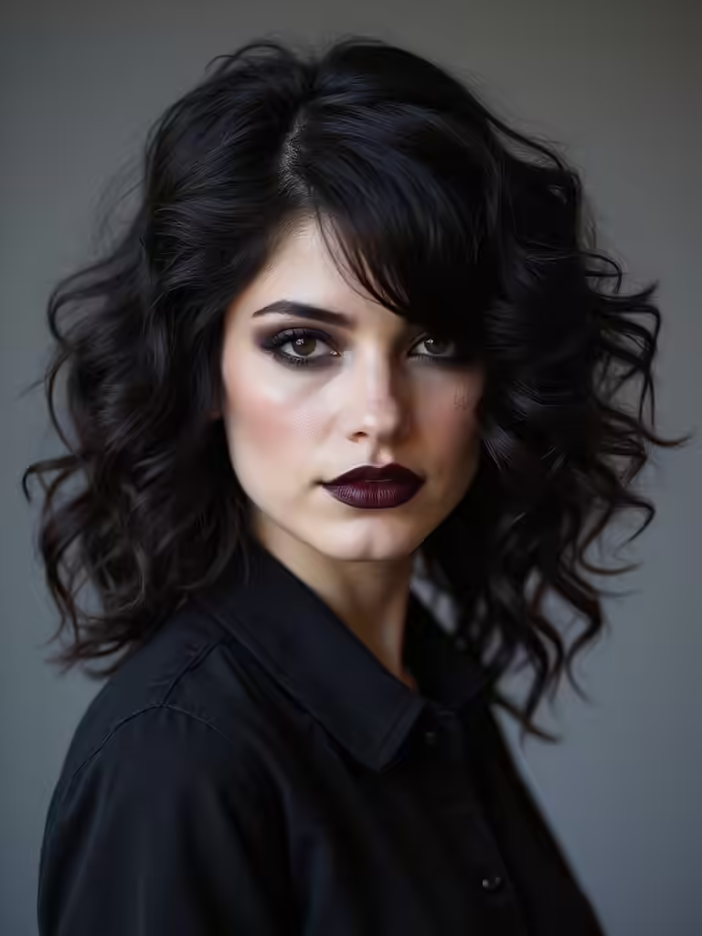 layered gothic hairstyle magic