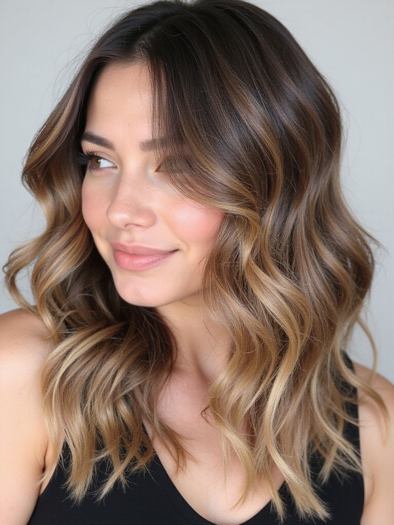 long layers with highlights