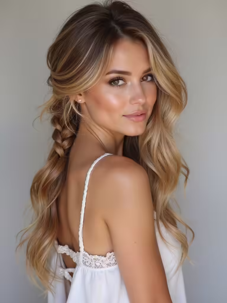 messy side braid tutorial