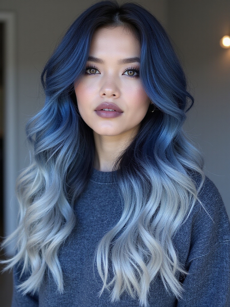 midnight blue winter elegance