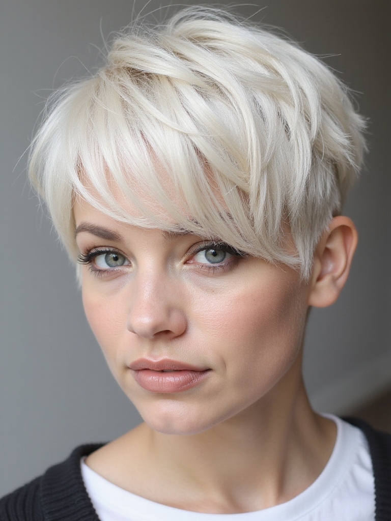 pixie cuts with bangs