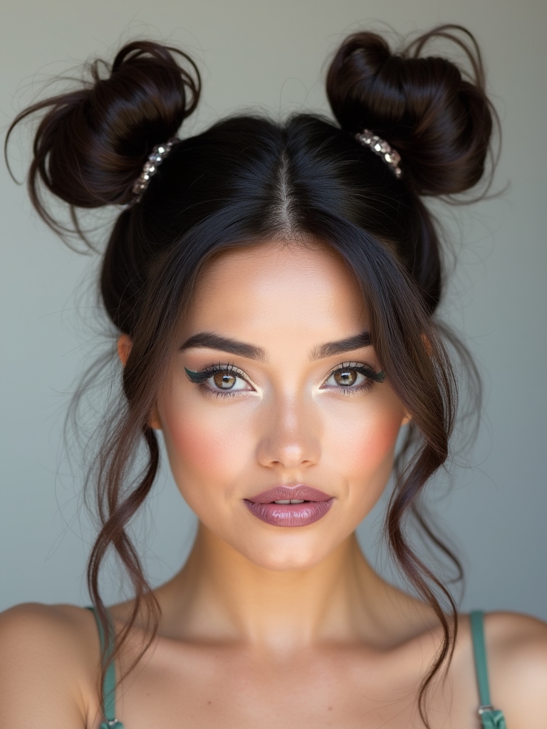 playful bubble pig tails