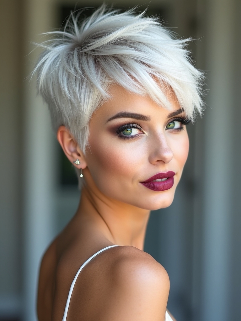 playful pixie cut textures