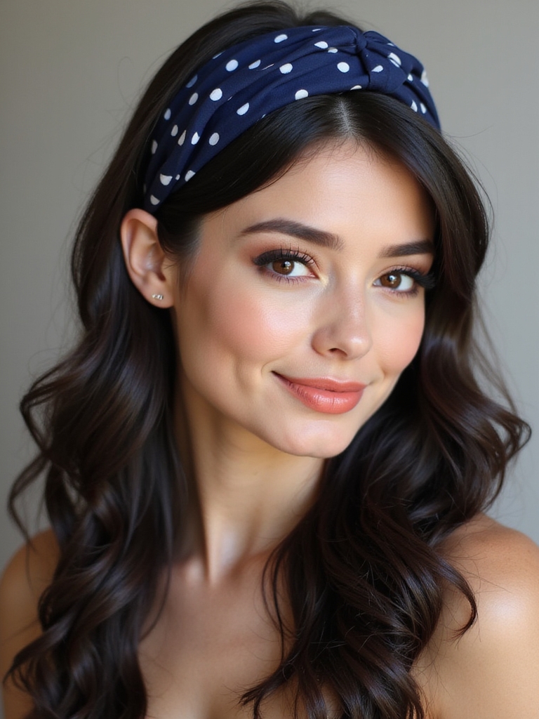 playful polka dot hairstyles