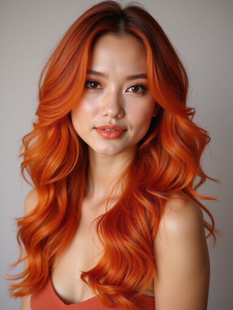 radiant orange hair spectrum