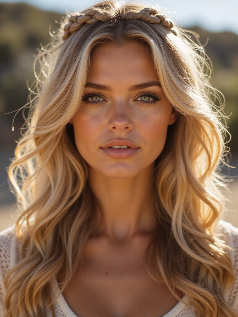 relaxed curls rustic charm