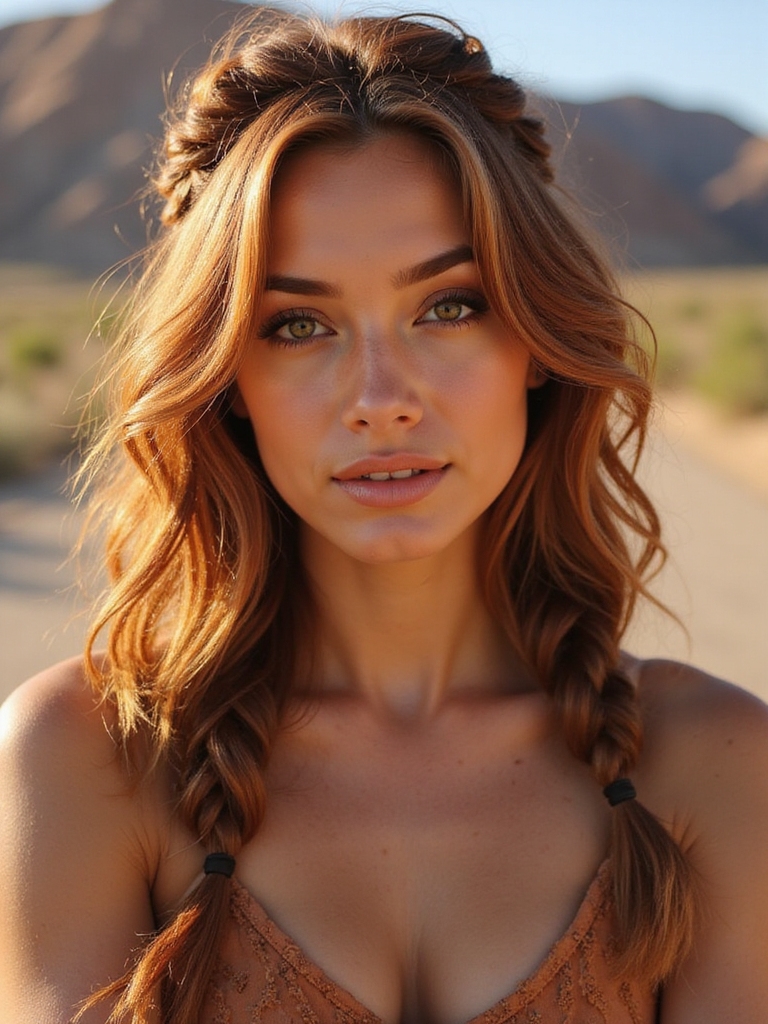 relaxed stylish loose braids