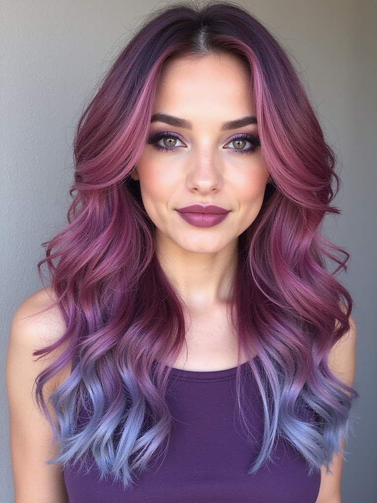 romantic rose and purple