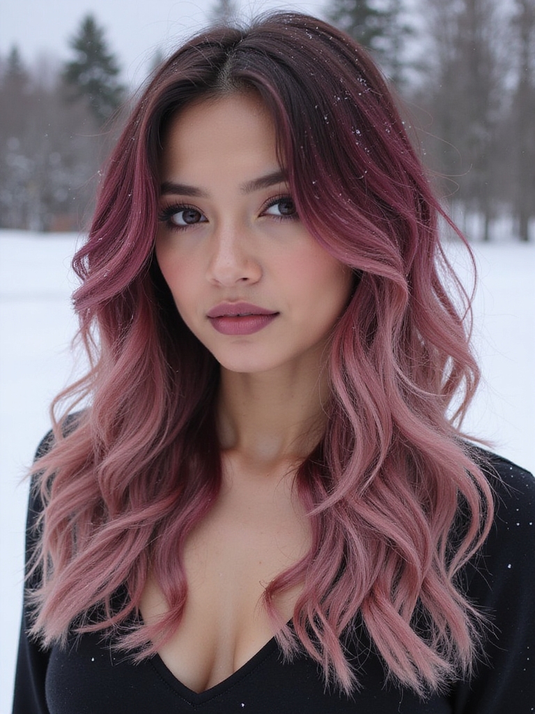 ruby toned winter enchantment