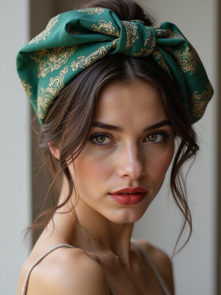 scarf chic updo transformation