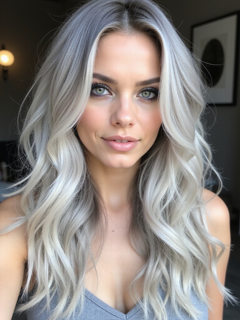 silver strands graceful allure