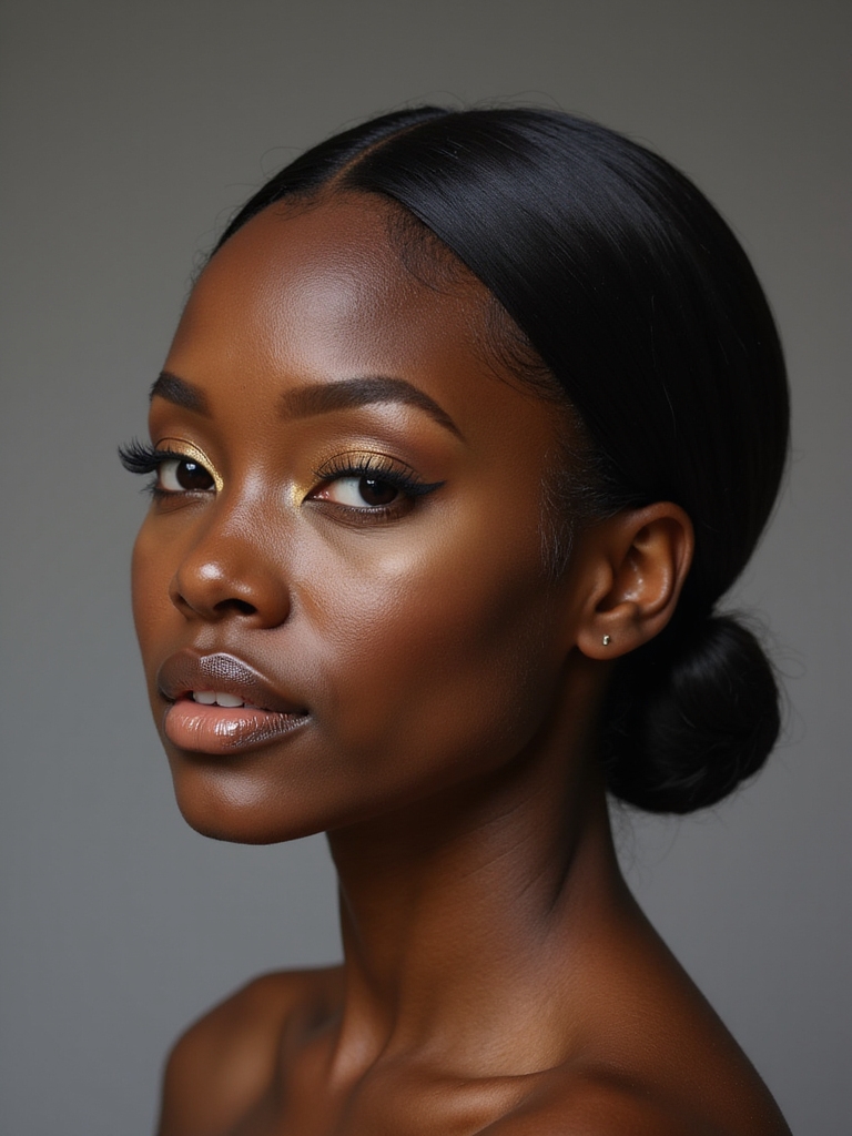 sleek bun frizz control
