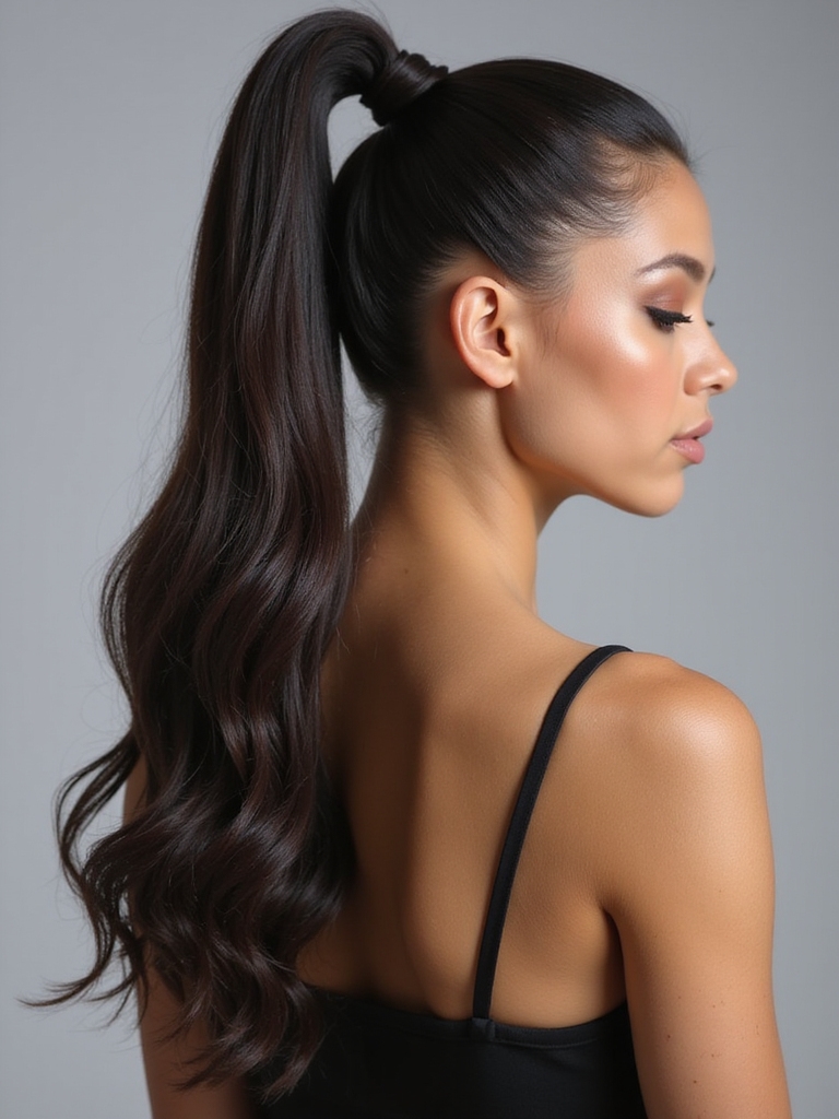 sleek high ponytail confidence