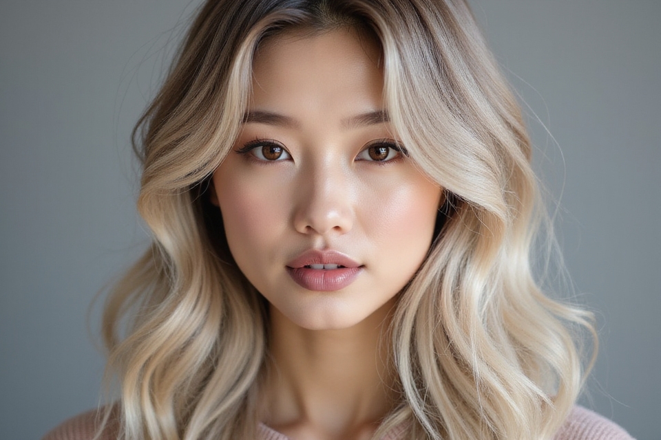 soft ash beige hair