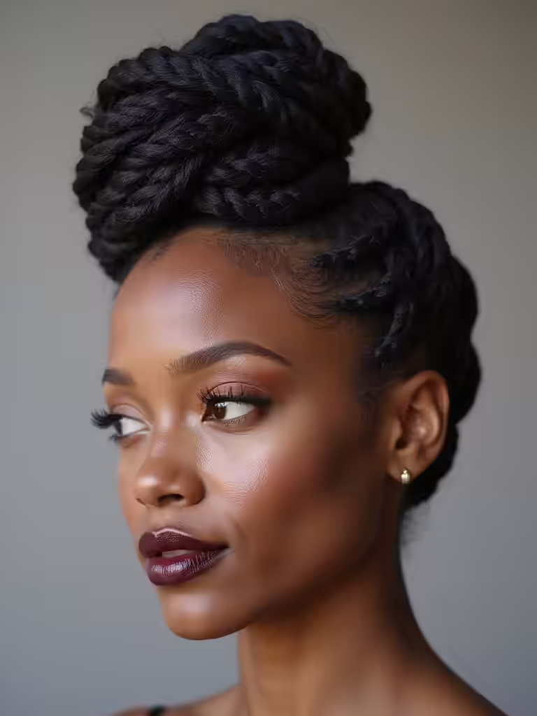 sophisticated cornrow wave elegance