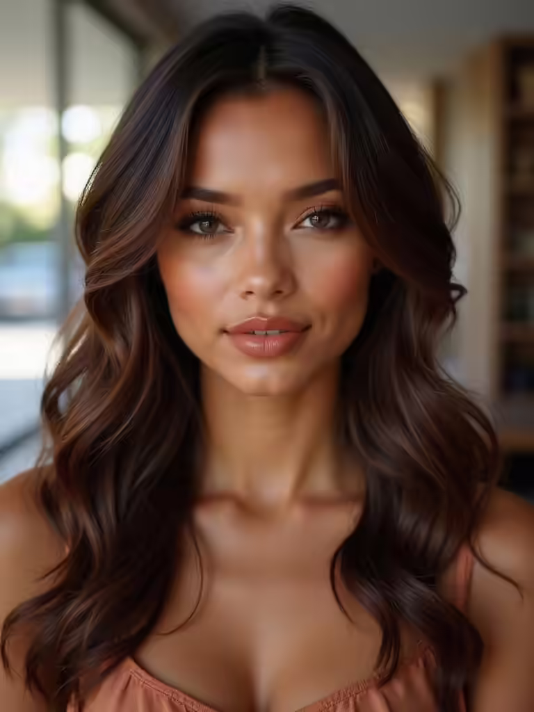 spicy cinnamon hair highlights