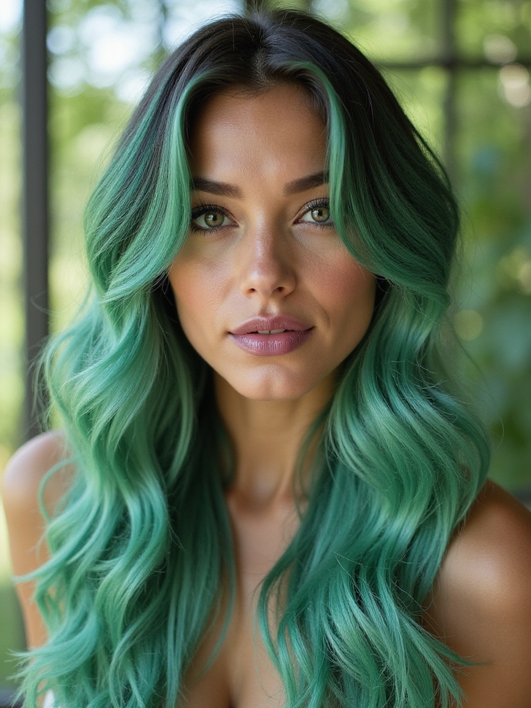 spring inspired vibrant hair color