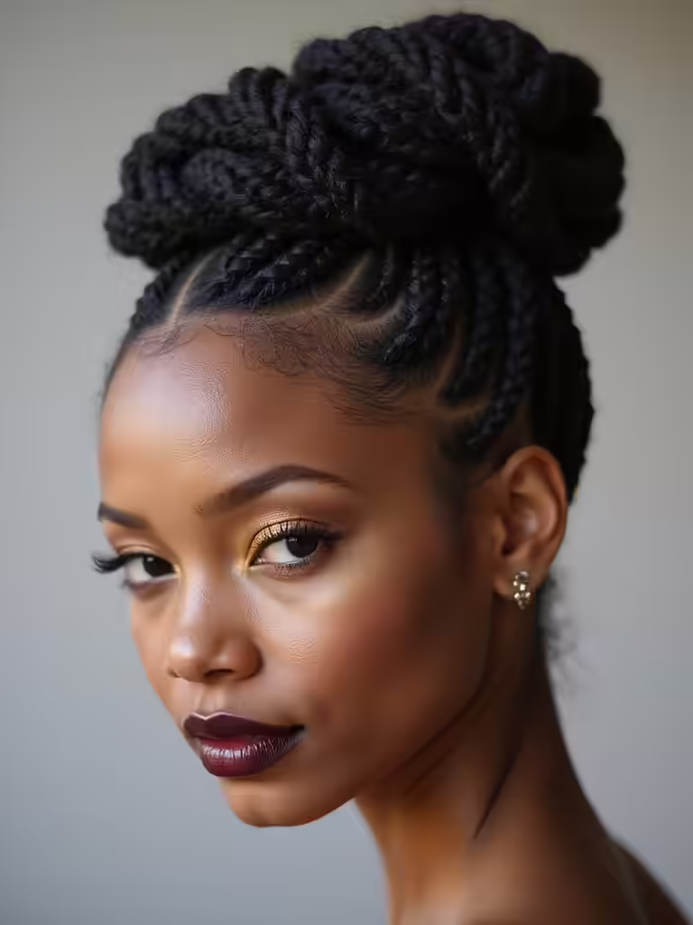 stylish practical protective updo