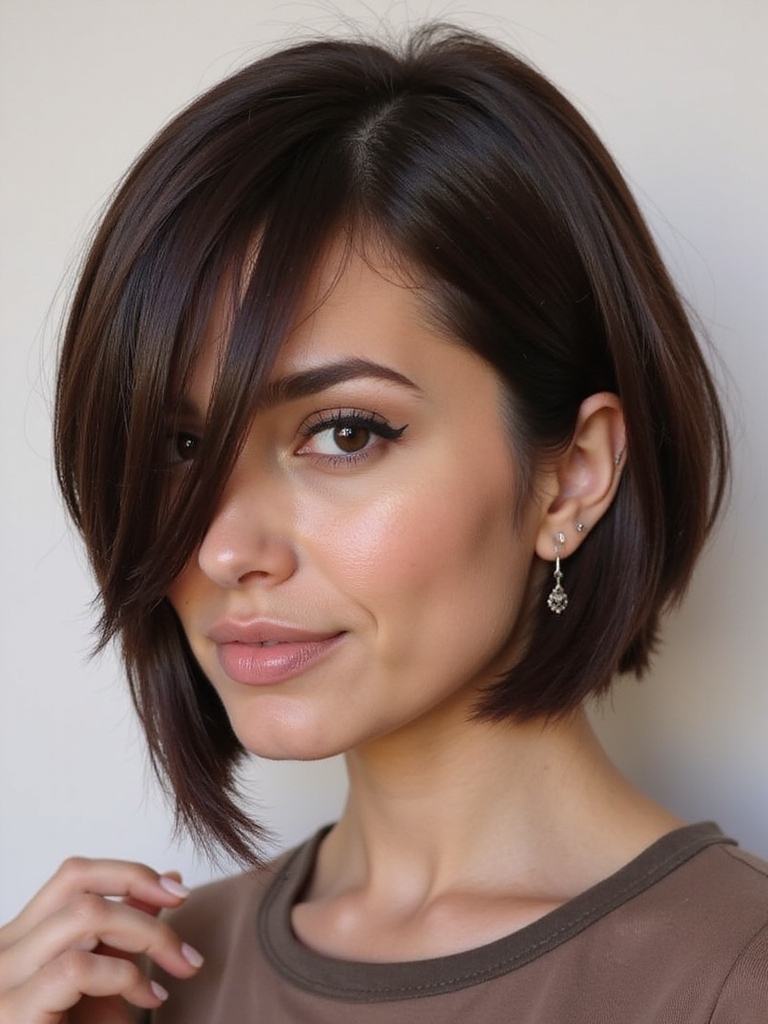 stylish textured bob transformation