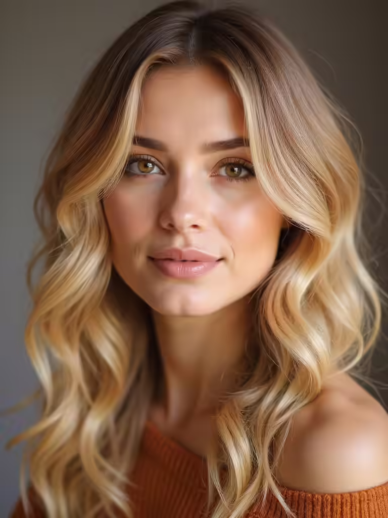 subtle warm pumpkin tones