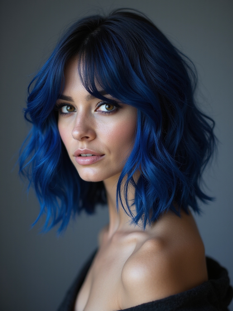 temporary blue black creativity