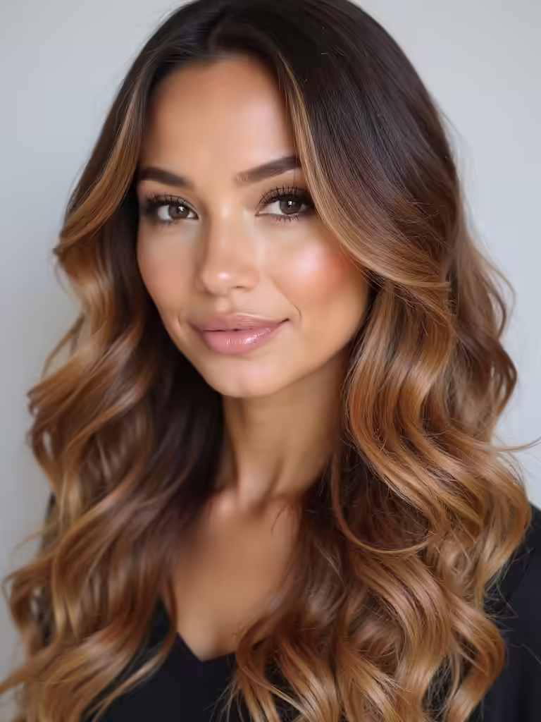 toffee hued dimensional hair