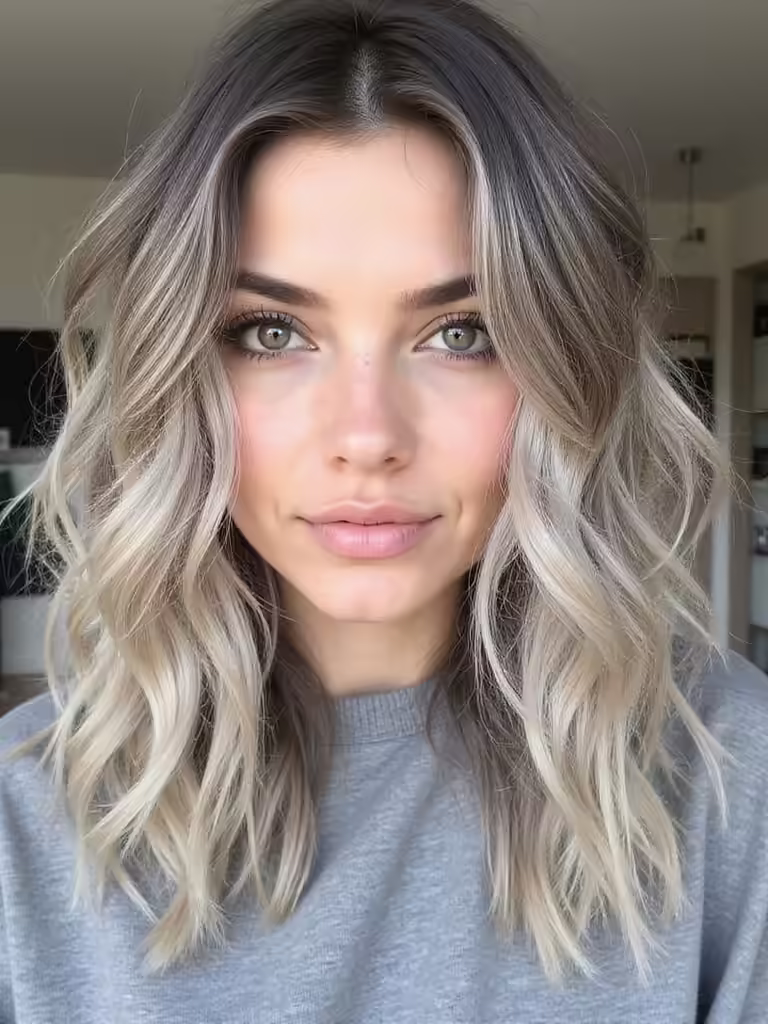 tousled waves ash blonde