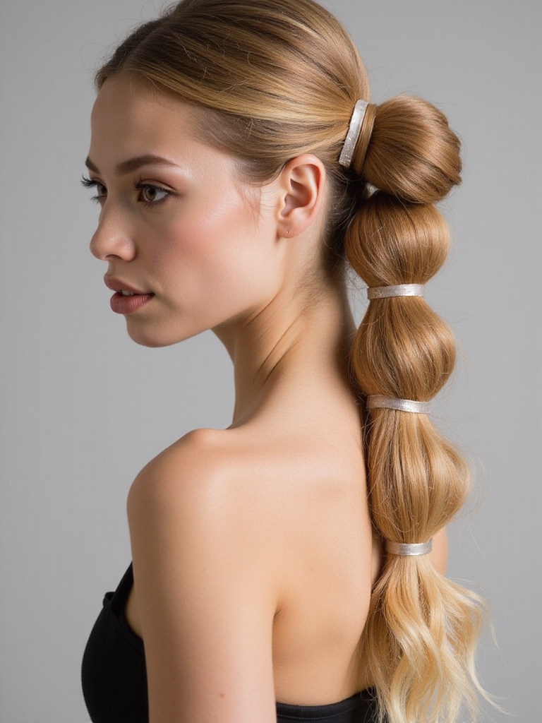 transform basic ponytail glam