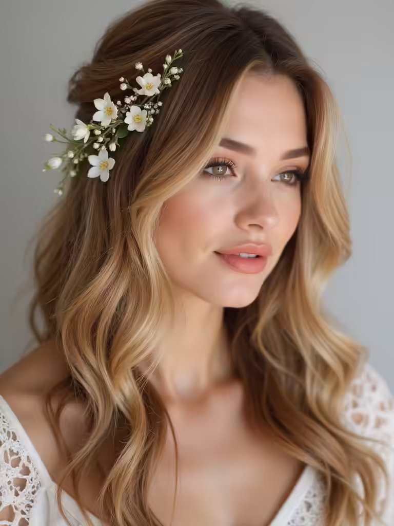 travel friendly flower hair clips