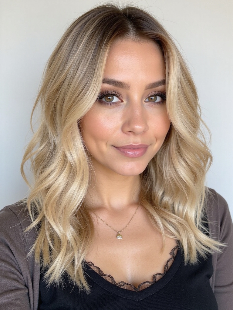 trendy lob offers effortless elegance