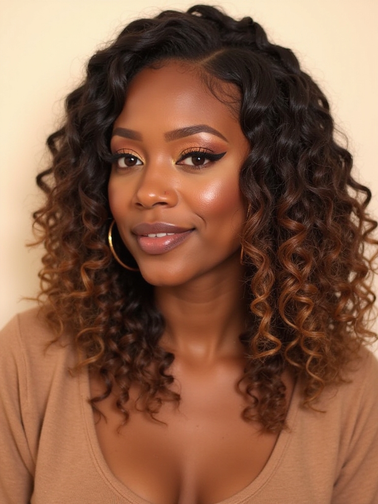 twist out curls style