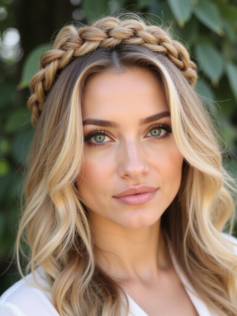 twisted crown braid technique