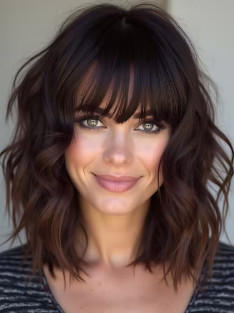 untamed elegance with bangs