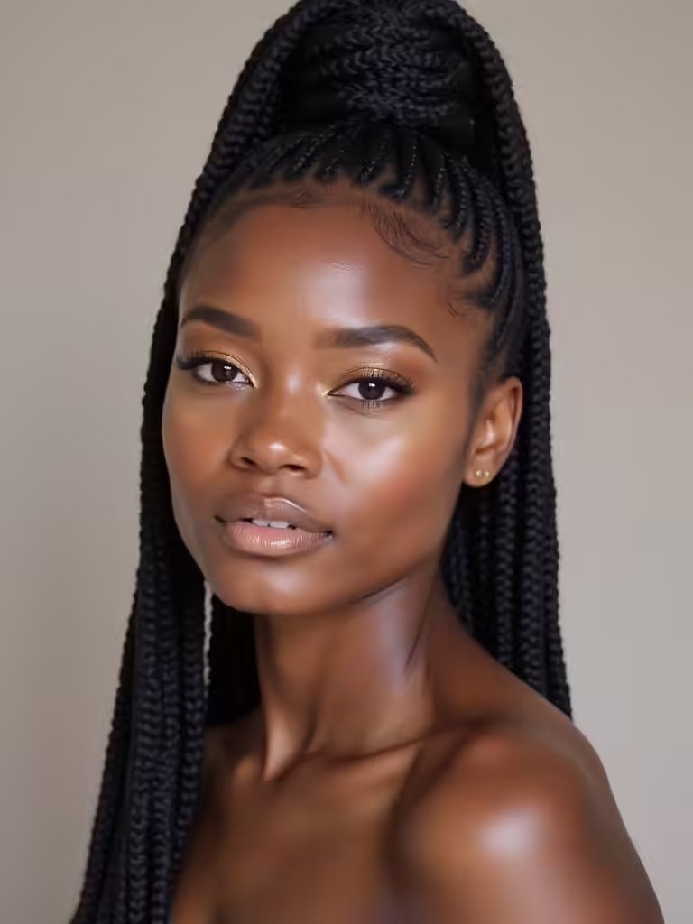 versatile cornrow ponytail style
