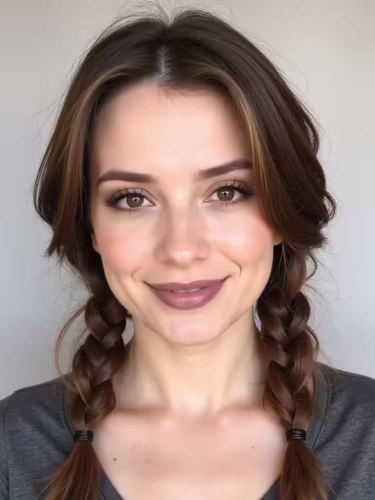 versatile trendy low pigtails