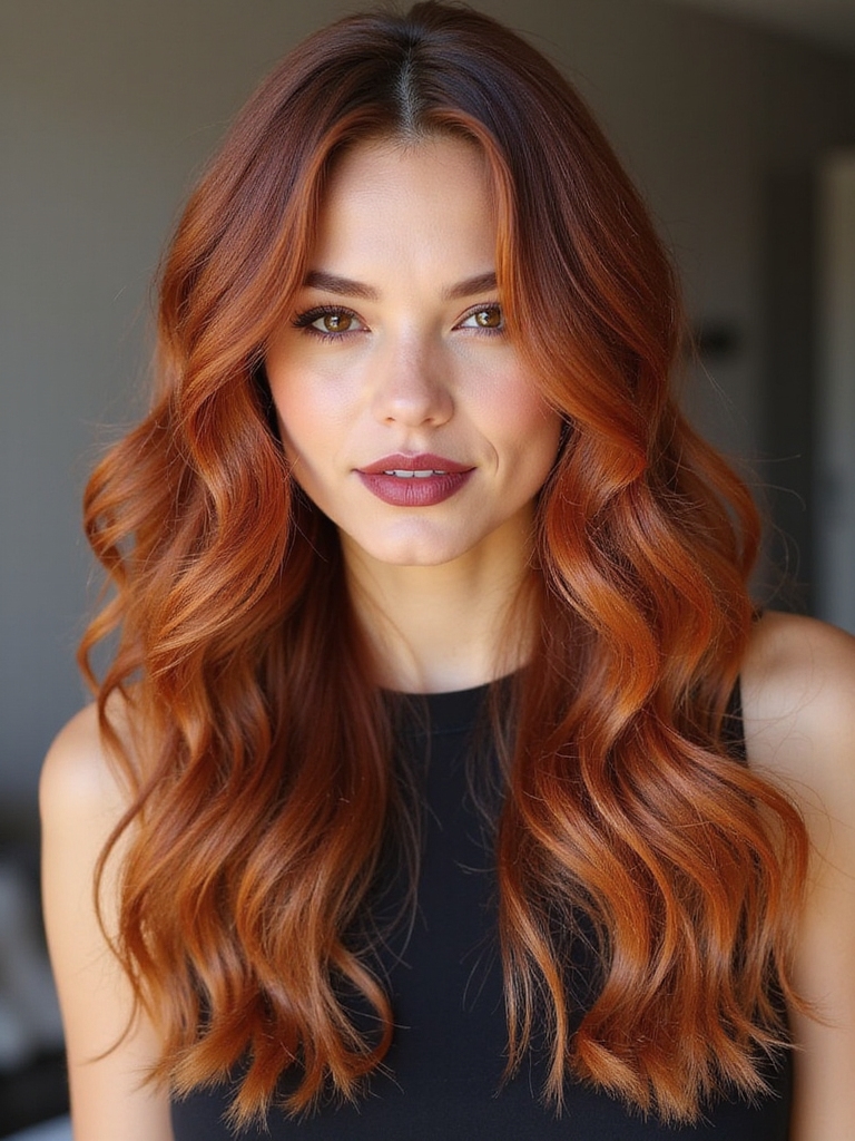 vibrant auburn hair brilliance