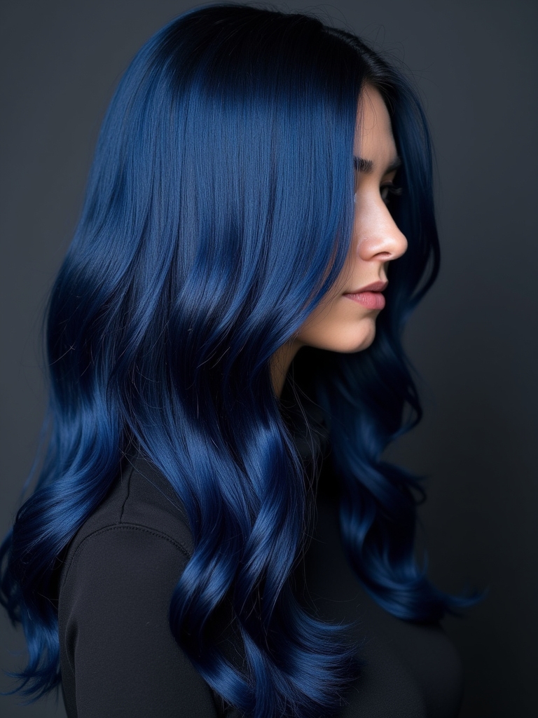 vibrant blue black transformation