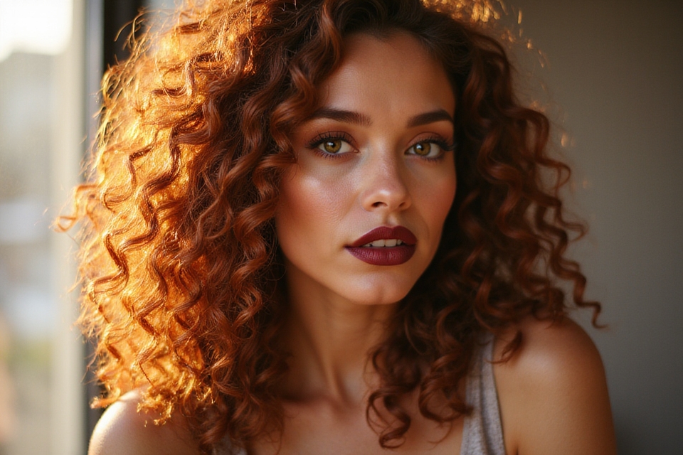 vibrant curly hair colors