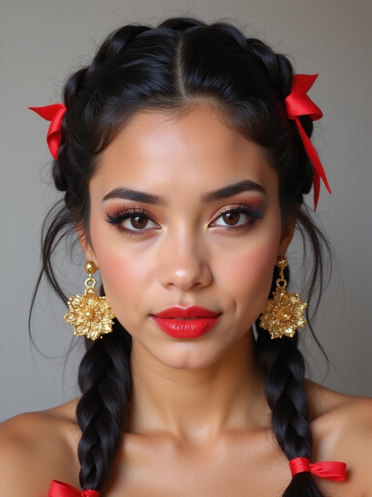 vibrant mexican inspired hair accessories