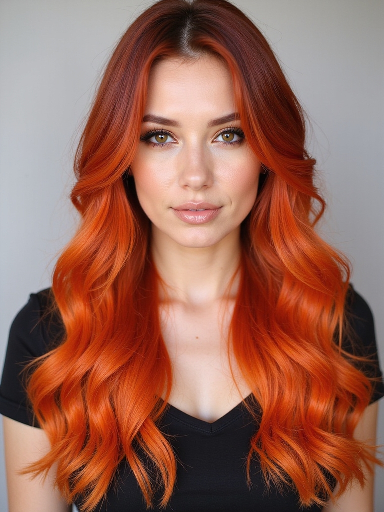 vibrant orange hair maintenance