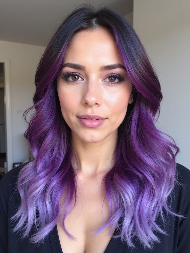 vibrant purple hair adventures