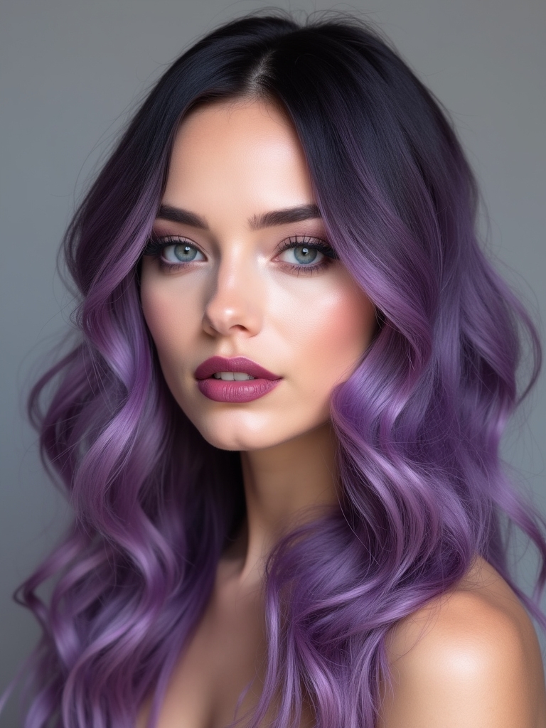 vibrant purple hair care
