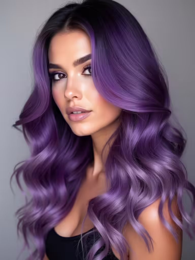 vibrant purple hair maintenance