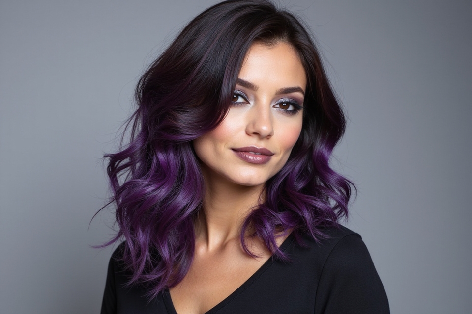 vibrant shades of purple