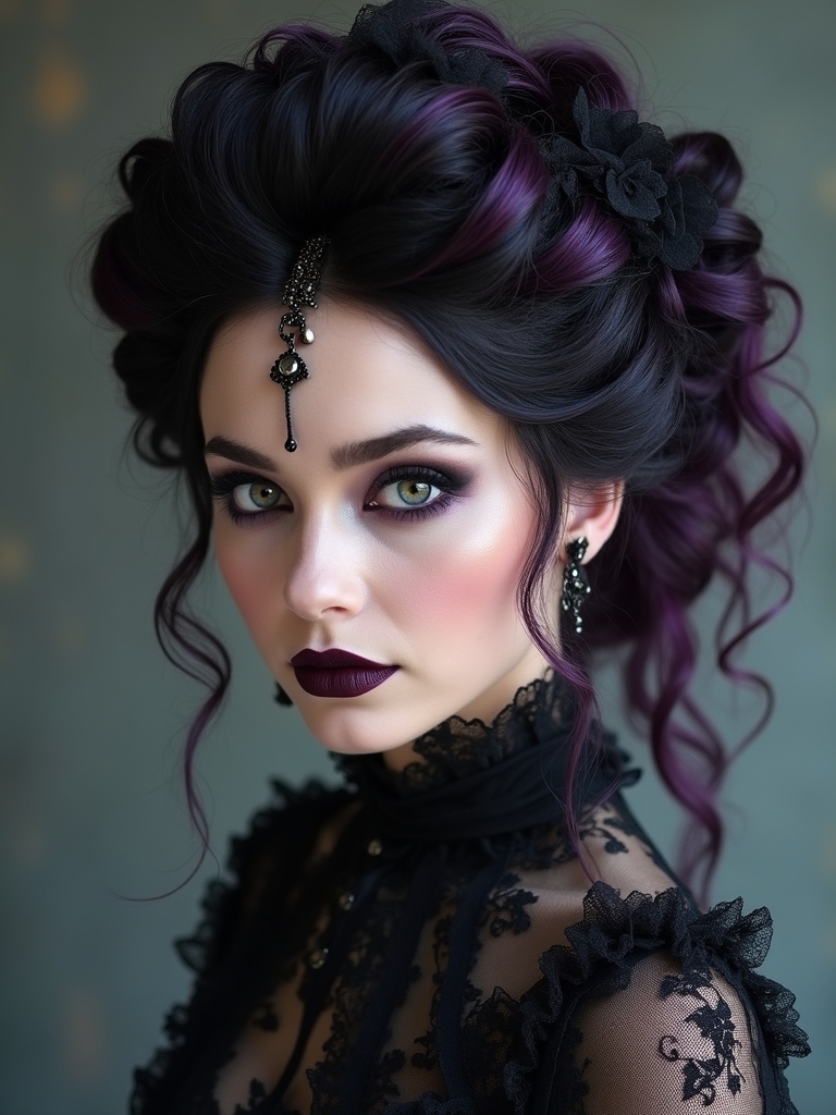 victorian hair design elements